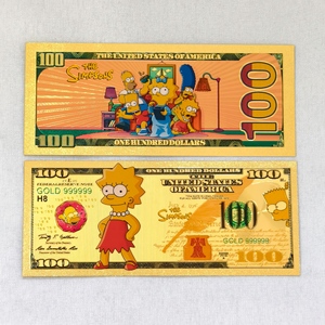 Billetes Conmemorativos de Colección de <span class=keywords><strong>Los</strong></span> <span class=keywords><strong>Simpson</strong></span>, Tarjetas para Regalo de Niño o Souvenir - Product Image 4