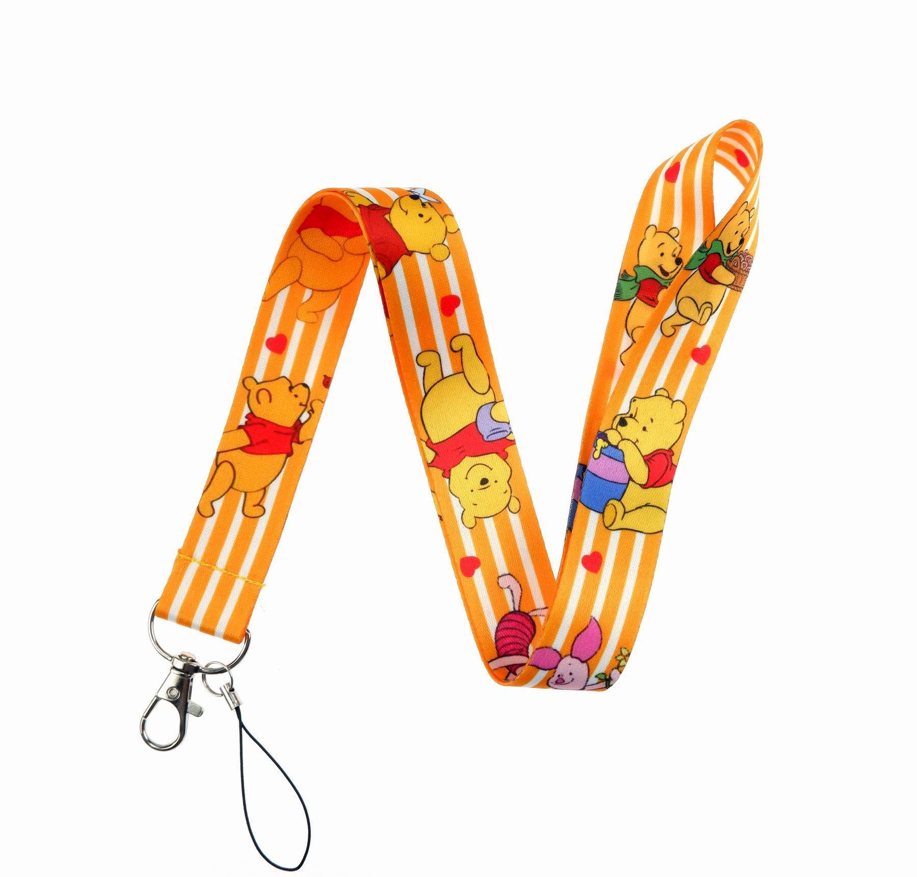 Custom Stain Lanyards Lovely Cartoon Bear Tiger Pig Lanyard Card Holder Accessories Wholesale Phone Neck Anti-Lost Lanyards Image 4