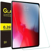 Tablette en verre trempé incassable 2.5D compatible avec iPad 9th 10.2 Air 2 iPad Pro 11 HD Film transparent anti-rayures