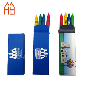 Juego <span class=keywords><strong>de</strong></span> 4 Mini Crayones <span class=keywords><strong>de</strong></span> Colores <span class=keywords><strong>de</strong></span> Alta Calidad para Regalo Promocional Escolar, Impresión y Empaque Personalizados Bienvenidos - Product Image 2