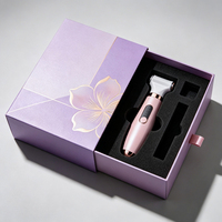 Boîte cadeau coulissante personnalisée pour rasoir électrique avec plateau en blister écologique pour marque de soins personnels