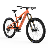 Vélo de montagne électrique à suspension intégrale en fibre de carbone, moteur central à couple élevé de 105 Nm, EMTB 12 vitesses, vélo de trail professionnel