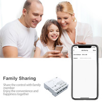 Module de relais intelligent Tuya Wifi AC85-250V 4CH WIFI+RF à verrouillage automatique, interrupteur à commande à distance 4 voies