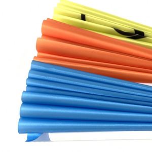 Éventail pliant sportif en tissu de bambou, grand format 33 cm (13 pouces), écologique, peint à la main style féerique espagnol, pour la danse - Product Image 5