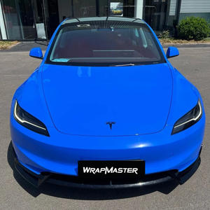 WRAPMASTER Vinilos para Rotulación de Vehículos, Super Brillantes, con Revestimiento PET, Color Azul Macaron Shark, Protección UV, Rollo de PVC, Protección de 1 Año - Product Image 3