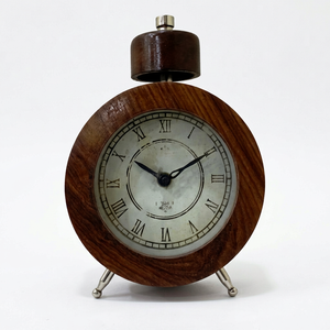 Reloj de mesa de madera marrón náutico moderno, exhibición de agujas para sala de estar, dormitorio, oficina, escuela, decoración del hogar, reloj de escritorio - Product Image 1