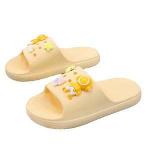 Pantuflas Bonitas para Mujer, Suela Gruesa Antideslizante, para Interiores y Exteriores, para Verano, Blancas, Rosas, Amarillas, Azul Claro, Verde Claro, Talla Adulto, 3 cm - Product Image 3