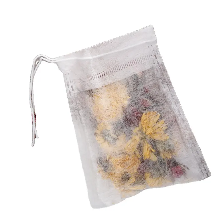 Biyobozunur boş dip dize filtre torbası ile bireysel çay çanta nonwoven yapılmış