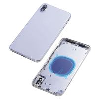 Boîtier arrière pour iphone 12 pro max 11 pro max X XS XS Max XR 6 7 8 6p 7p 8p panneau de boîtier de couverture arrière avec pièces assemblage complet