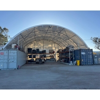 Abri dôme commercial en PVC imperméable 5040 à double treillis pour conteneur maritime