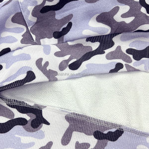 Sweat à capuche zippé en coton éponge français personnalisé printemps sweat à capuche Streetwear lourd sweat à capuche zippé camouflage surdimensionné pour hommes - Product Image 5