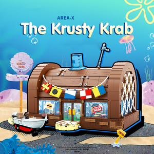 Bloc de construction Miniature paysage modèle de Krusty <span class=keywords><strong>Krab</strong></span> ensemble de blocs de construction éducatifs jouet pour enfants - Product Image 2