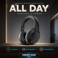 Auriculares Havit H618BT Plus Over-ear, Auriculares Deportivos con Cancelación de Ruido Activa (ANC) para Teléfono y Computadora