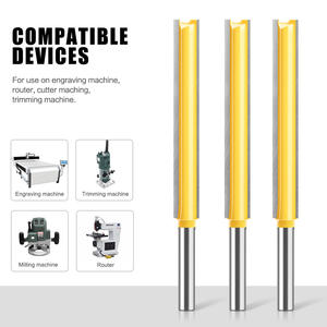 <span class=keywords><strong>Fraise</strong></span> droite à double tranchant, 6 dents, tige <span class=keywords><strong>de</strong></span> 1/4 pouce, rallonge <span class=keywords><strong>pour</strong></span> machine à travailler le bois, <span class=keywords><strong>fraise</strong></span> à rainurer à 6 dents, rallonge - Product Image 4