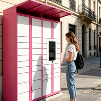 Casier intelligent robuste pour colis d'appartement, armoire de livraison extérieure pour la livraison et le retrait dans les immeubles résidentiels