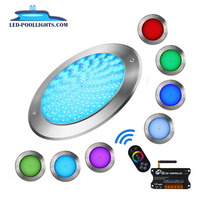 Luces LED RGB Ultrafinas Sumergibles para Piscina, Resistentes al Agua IP68, DC12V, Planas, Inteligentes, con Wifi Tuya, de Acero Inoxidable