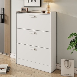 <span class=keywords><strong>Scarpiera</strong></span> Ultra Sottile da 17 cm per Porte Strette, Design Moderno Minimalista, Salvaspazio, Arredamento Domestico Multifunzionale a Più Strati - Product Image 2