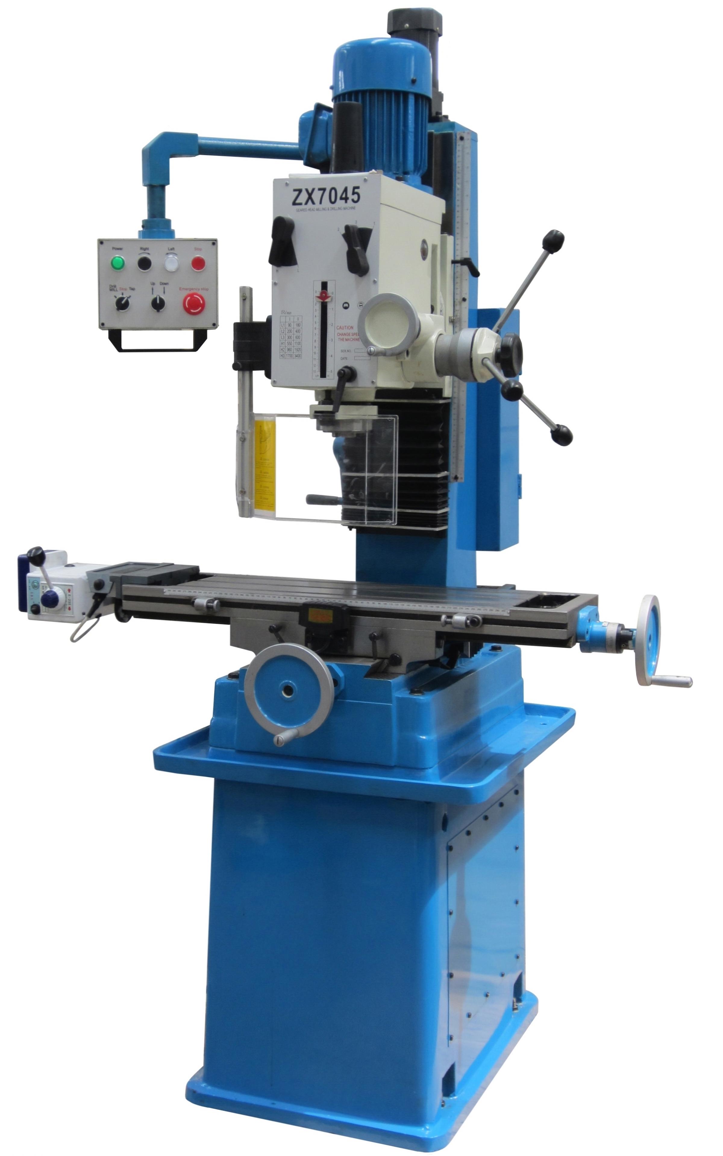 ZX7045 China 45mm Metal Gear Head Drilling & Milling Machine