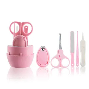 Kit de toilettage pour bébé, lot de 8 pièces, essentiels pour nouveau-né, ciseaux à ongles, brosse pour cheveux, nouvelle collection