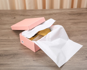 Logo personnalisé emballage pliable en papier kraft vide boîte à chaussures en carton boîte de rangement carrée pour baskets bottes - Product Image 6