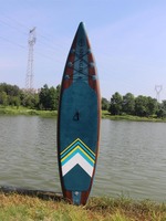 Planche de SUP gonflable SHENJIE 338*79*15cm en EVA, 2 couleurs au choix, charge maximale 160kg, système de ailerons 1+2, accessoire de paddleboard pour lacs