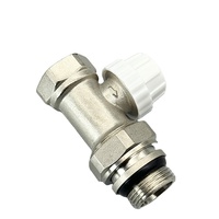 Vanne thermostatique droite en acier inoxydable/laiton DN20 pour systèmes de chauffage au sol