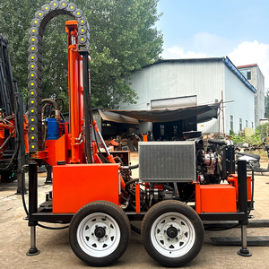 Giá rẻ 200m nhỏ cầm tay thủy lực Giàn Khoan Mini DIESEL nước giếng khoan giàn khoan với BƠM BÙN - Product Image 4