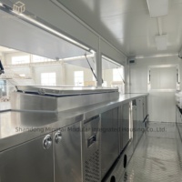 Remorque alimentaire mobile, camion-restaurant, cuisine entièrement équipée, remorque en acier inoxydable