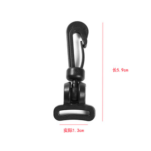 Plastic Hook <b>Buckle</b> 5.9cm Length Adjustable Rotating <b>Clip</b> For Garment Accessories - Product Image 1