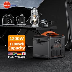 1200W <b>Solar</b> Generator 1100Wh Portable Station UPS 220V Lithium Ion MPPT Pure Sine Wave Flashlight for Household Outdoor - Product Image 5