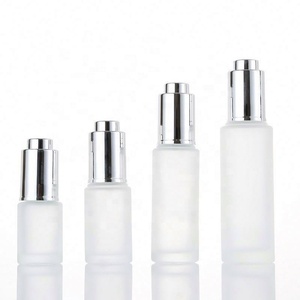 20ml 30ml 50ml Clear Frosted Gold Silver Top Glass <b>Dropper</b> <b>Bottle</b> for Cosmetic Packaging - Product Image 2