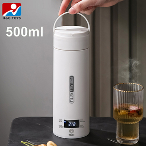 Bouilloire électrique portable à trois prises de la norme européenne 220V avec corps en plastique à couvercle rabattable pour le baby-sitting 304 - Product Image 5