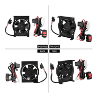 Kit de ventilateur de refroidissement de radiateur de moto, 5 pales avec interrupteur marche-arrêt et faisceau de câbles pour Sherco Enduro 2018-2023