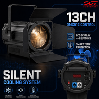 Projecteur motorisé LED 300W avec zoom, RGBALC, contrôle DMX512 13 canaux, lentille asphérique, diffuseur doux pour scène de concert