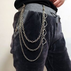 โซ่คาดเอวแฟชั่น โลหะผสมสังกะสี รูปหัวใจโปร่งหลายชั้น สำหรับผู้หญิง สวมใส่ได้ทุกวัน สไตล์พังก์ - Product Image 2