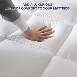 Almohadilla de <span class=keywords><strong>cama</strong></span> fija elástica de alto estilo directo de fábrica, hogar de punto de poliéster grueso personalizado para almohadillas de colchón <span class=keywords><strong>Amazon</strong></span> - Product Image 4