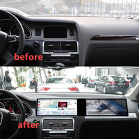 Multifonctionnel voiture multimédia 12.3 pouces tactile double écran Radio stéréo GPS Navigation DVD Player pour Audi Q7 2010