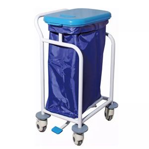 Medical Hospital Furniture <strong>Dressing</strong> Dirty Solid Linen Laundry <strong>Trolley</strong> Portable Waste <strong>Trolley</strong> - Product Image 2