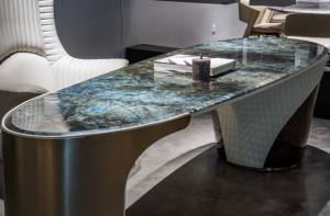 Bureau de luxe Elefante en cuir et marbre pour la maison et le bureau - Product Image 3