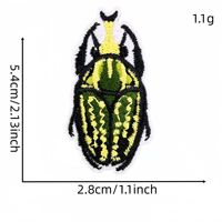 Patchs brodés thermocollants insectes colorés (blattes)