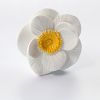 Diffuseur d'arômes Finru pour grille d'aération de voiture, en pierre de porcelaine, fleur en céramique, désodorisant d'air aux huiles essentielles, décoration suspendue, cadeau