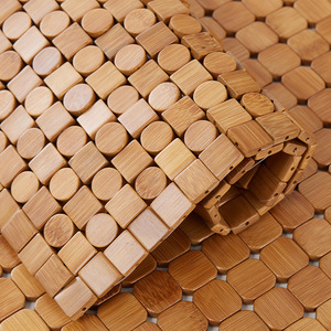 Factory Wholesale Bamboo <b>Chair</b> Cushion Square Cooling Mat Hollowed Out Spliced Tatami Seat Pad - Product Image 2