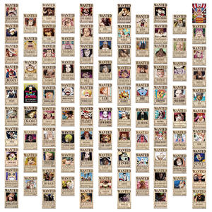2025 nouvellement 100 pièces anime membre à part entière Luffy <span class=keywords><strong>One</strong></span> pièces voulait affiche - Product Image 1