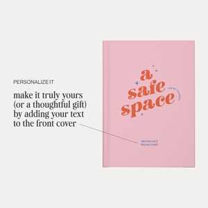 LABON <span class=keywords><strong>Diario</strong></span> Personalizado <span class=keywords><strong>de</strong></span> Tapa Dura A5 para un Espacio Seguro, con Texto Personalizado, para Salud Mental, Encuadernación Plana, Cuaderno <span class=keywords><strong>de</strong></span> Papelería, Regalo - Product Image 4