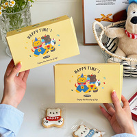 Boîtes cadeaux pliables en papier biodégradable écologiques pour gâteaux, tiramisu et desserts de Noël avec logo personnalisé