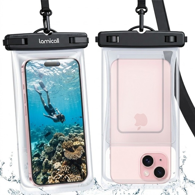 Lamicall PRAB03 Manufacturer IPX8 Waterproof Dry Bag Underwater Phone Pouch Floating Airbag Case Cover With Lanyard for Swimming