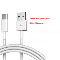 Cable Micro USB Tipo-C de Carga Rápida de 1m/2m, 2.4A, Conductor de Cobre Puro, Revestimiento de TPE/PVC, Blindaje de Trenza Blanca para Teléfonos Móviles