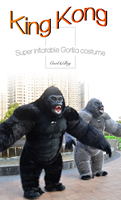 Costume gonflable King Kong Funtoys pour adulte, mascotte en peluche, costume d'Halloween, costume de carnaval de Venise, costume de gorille