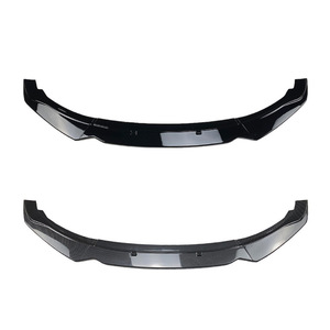 Bmw 2 Series F22 Front Bumper <b>Lip</b> <b>Splitter</b> Piano Black Carbon Fiber Texture Matte Finish Tuning Style 2014-2019 - Product Image 2