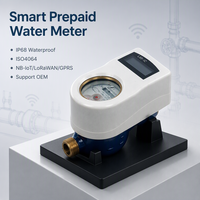 Compteur d'eau intelligent prépayé multi-jets non magnétique DN20, étanche IP68, lecture à distance sans fil ISO4064 NB-IoT LoRaWAN GPRS